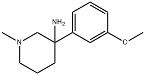 3-(3-METHOXYPHENYL)-1-METHYLPIPERIDIN-3-AMINE Struktur