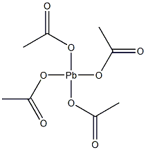 tris(acetyloxy)plumbyl acetate Struktur