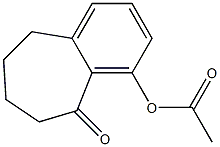 5H-Benzocyclohepten-5-one,4-(acetyloxy)-6,7,8,9-tetrahydro-,123958-37-2,结构式