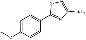 2-(4-甲氧基苯基)噻唑-4-胺, 123970-62-7, 结构式