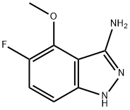 5-fluoro-4-(methyloxy)-1H-indazol-3-amine,1240518-48-2,结构式