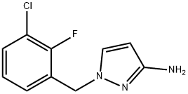 1-[(3-chloro-2-fluorophenyl)methyl]-1H-pyrazol-3-amine,1240564-38-8,结构式