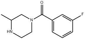 1-(3-fluorobenzoyl)-3-methylpiperazine 结构式