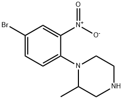 1-(4-bromo-2-nitrophenyl)-2-methylpiperazine Structure