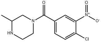 1-(4-chloro-3-nitrobenzoyl)-3-methylpiperazine Structure