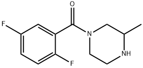 1-(2,5-difluorobenzoyl)-3-methylpiperazine, 1240564-77-5, 结构式