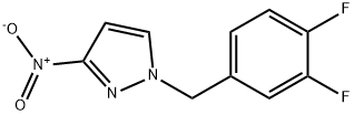 1-[(3,4-difluorophenyl)methyl]-3-nitro-1H-pyrazole Structure