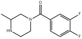1-(3,4-difluorobenzoyl)-3-methylpiperazine|1-(3,4-difluorobenzoyl)-3-methylpiperazine