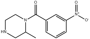 2-methyl-1-(3-nitrobenzoyl)piperazine, 1240565-23-4, 结构式