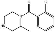 1-(2-chlorobenzoyl)-2-methylpiperazine, 1240565-27-8, 结构式