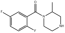 1-(2,5-difluorobenzoyl)-2-methylpiperazine, 1240565-38-1, 结构式