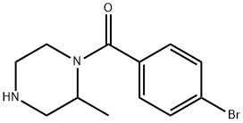 1-(4-bromobenzoyl)-2-methylpiperazine 结构式