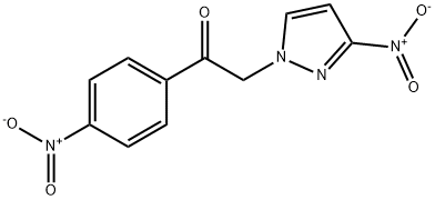 2-(3-nitro-1H-pyrazol-1-yl)-1-(4-nitrophenyl)ethan-1-one, 1240565-57-4, 结构式