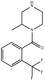 2-methyl-1-[2-(trifluoromethyl)benzoyl]piperazine, 1240565-74-5, 结构式