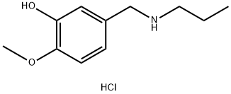 2-methoxy-5-[(propylamino)methyl]phenol hydrochloride, 1240566-68-0, 结构式