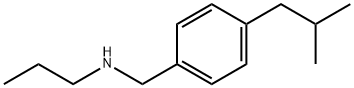 {[4-(2-methylpropyl)phenyl]methyl}(propyl)amine 化学構造式