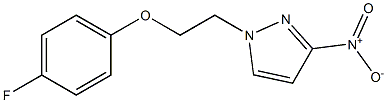 1-[2-(4-fluorophenoxy)ethyl]-3-nitropyrazole,1240566-80-6,结构式