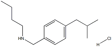 butyl({[4-(2-methylpropyl)phenyl]methyl})amine hydrochloride, 1240567-11-6, 结构式