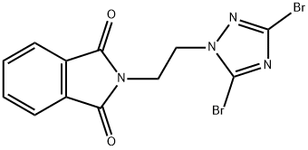 2-[2-(3,5-dibromo-1H-1,2,4-triazol-1-yl)ethyl]-2,3-dihydro-1H-isoindole-1,3-dione Structure