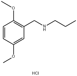 [(2,5-dimethoxyphenyl)methyl](propyl)amine hydrochloride Structure