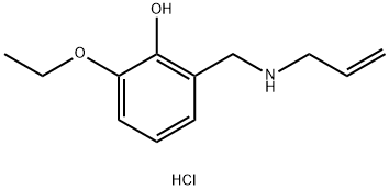 2-ethoxy-6-{[(prop-2-en-1-yl)amino]methyl}phenol hydrochloride, 1240567-53-6, 结构式