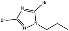 3,5-dibromo-1-propyl-1H-1,2,4-triazole 结构式
