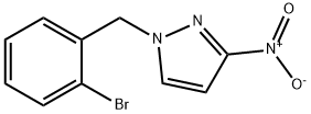 1-[(2-bromophenyl)methyl]-3-nitro-1H-pyrazole Structure