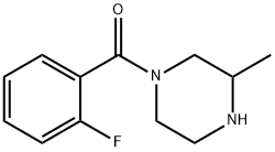 1-(2-fluorobenzoyl)-3-methylpiperazine Struktur