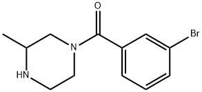 1-(3-bromobenzoyl)-3-methylpiperazine, 1240567-90-1, 结构式