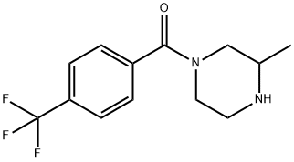 3-methyl-1-[4-(trifluoromethyl)benzoyl]piperazine, 1240568-20-0, 结构式