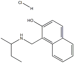 1-{[(butan-2-yl)amino]methyl}naphthalen-2-ol hydrochloride, 1240568-39-1, 结构式