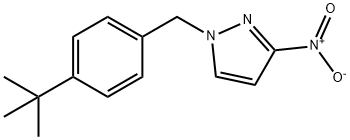 1-[(4-tert-butylphenyl)methyl]-3-nitro-1H-pyrazole, 1240568-50-6, 结构式