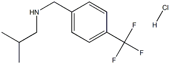 (2-methylpropyl)({[4-(trifluoromethyl)phenyl]methyl})amine hydrochloride 化学構造式