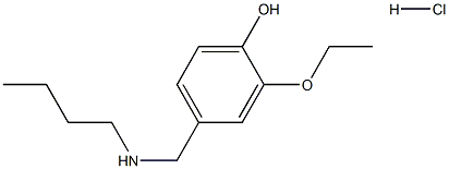 4-[(butylamino)methyl]-2-ethoxyphenol hydrochloride Structure