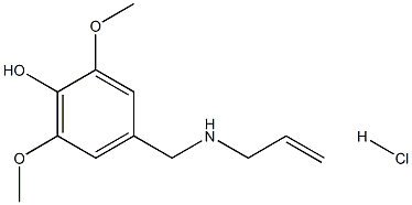 2,6-dimethoxy-4-{[(prop-2-en-1-yl)amino]methyl}phenol hydrochloride Structure