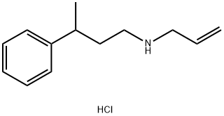 (3-phenylbutyl)(prop-2-en-1-yl)amine hydrochloride 化学構造式