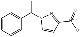 3-nitro-1-(1-phenylethyl)-1H-pyrazole 化学構造式