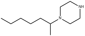 1-(ヘプタン-2-イル)ピペラジン 化学構造式