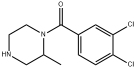 1-(3,4-dichlorobenzoyl)-2-methylpiperazine Structure