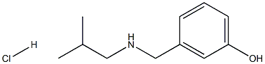 3-{[(2-methylpropyl)amino]methyl}phenol hydrochloride Structure