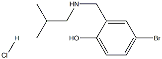 4-bromo-2-{[(2-methylpropyl)amino]methyl}phenol hydrochloride,1240570-24-4,结构式