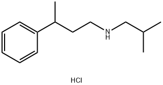 (2-methylpropyl)(3-phenylbutyl)amine hydrochloride Struktur