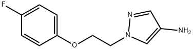 1-[2-(4-fluorophenoxy)ethyl]-1H-pyrazol-4-amine Struktur