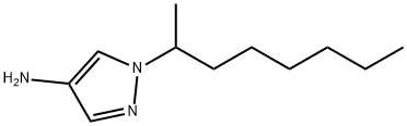 1-(octan-2-yl)-1H-pyrazol-4-amine, 1240570-54-0, 结构式