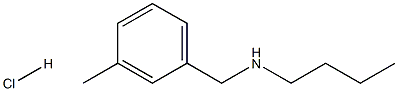 butyl[(3-methylphenyl)methyl]amine hydrochloride 结构式