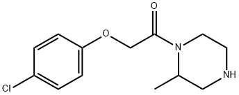 2-(4-chlorophenoxy)-1-(2-methylpiperazin-1-yl)ethan-1-one,1240570-88-0,结构式