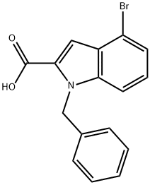 1-benzyl-4-bromo-1H-indole-2-carboxylic acid Structure