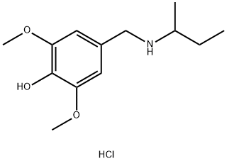 4-{[(butan-2-yl)amino]methyl}-2,6-dimethoxyphenol hydrochloride Struktur
