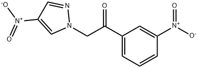 2-(4-nitro-1H-pyrazol-1-yl)-1-(3-nitrophenyl)ethan-1-one Struktur