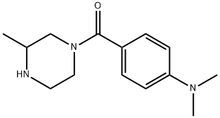 N,N-dimethyl-4-(3-methylpiperazine-1-carbonyl)aniline 化学構造式